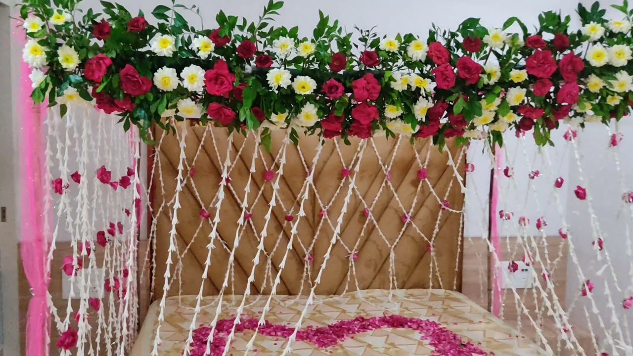 original flower wedding bed sajawat YouTube