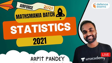 MathsMania Batch - Lets Start Statistics | Target NDA/Airforce X & Y/Navy 2021 | Arpit Pandey
