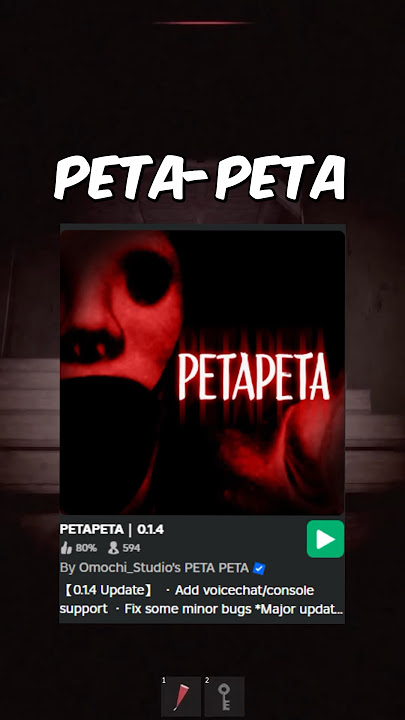 Will you escape PETA-PETA in this Roblox horror game?