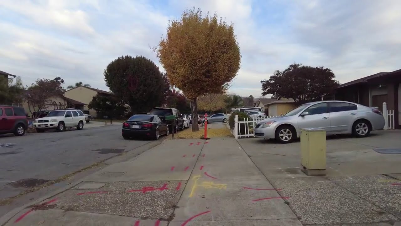 4K Virtual Tour - Biking Around Neighborhood, San Jose, California