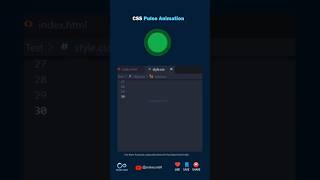 Pulse Animation Using #CSS #animation #csstutorial #cssanimation