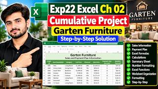 Exp22 Excel Ch02 Cumulative -Garten Furniture | Step-by-Step Solution | Microsoft Excel