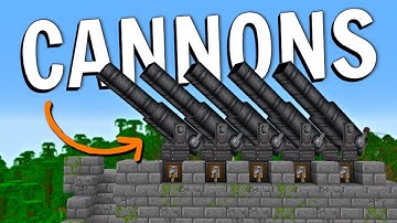 Minecraft Create Mod Cannons are CRAZY!