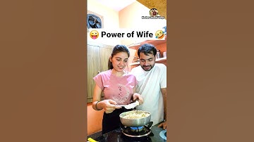 Power of Wife 😜🤣 Comedy Shorts #shorts #viral #funny #youtubeshorts #trending