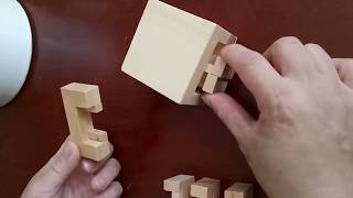 Wooden Sliding Cube Puzzle screenshot 3