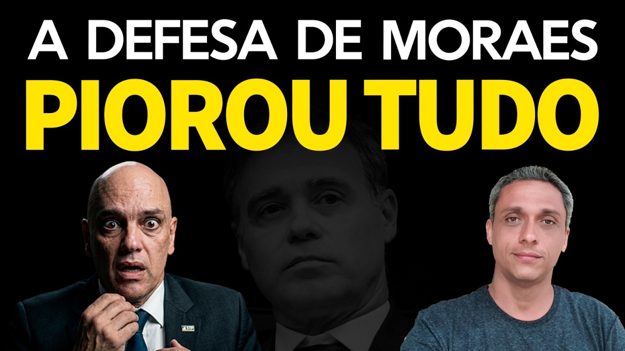 Moraes surtou TOTALMENTE - Sua defesa mostra que ele precisa de ajuda