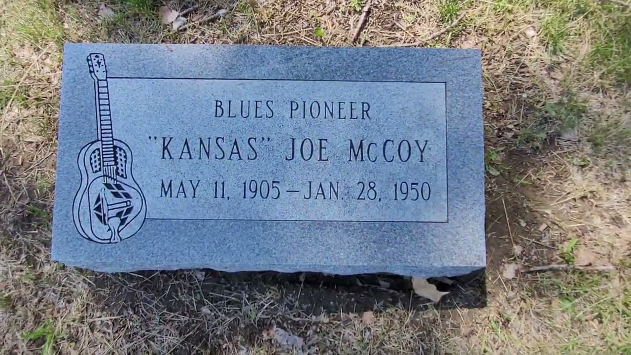 The Grave Of Wilbur "Kansas Joe" McCoy, writer of When The Levee Breaks.