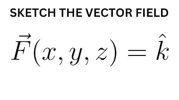 Sketch the Vector Field F(x, y, z) = k