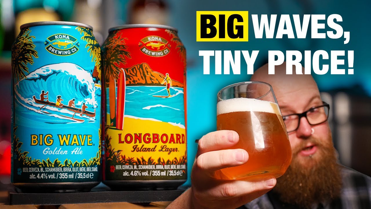 UK Supermarket US Craft Beer Kona Brewing Co Big Wave Golden Ale UK Supermarket US Craft Beer Kona Brewing Co Big Wave Golden Ale