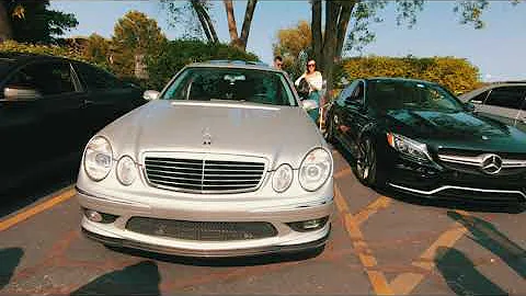 AMG Mercedes Chicago cruise for lobsters rolls and gin & tonic. E55 CLS55