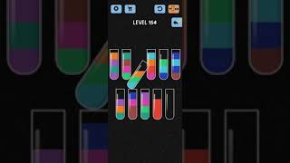 Water Color Sort Level 154 Walkthrough Solution iOS/Android