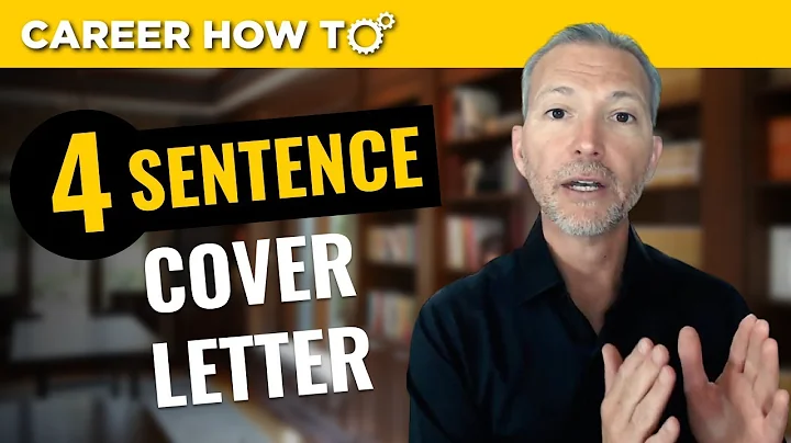 Craft the Perfect Cover Letter with 4 Sentences