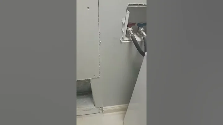 Removing a dryer outlet from the top of the wall to the bottom of the wall