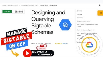 Designing and Querying Bigtable Schemas with Explanation | GSP1053 Cloud Skills Boost | Qwiklabs.