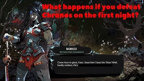 Hades 2 - What happens if you defeat Chronos on the first night?