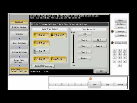 How to change Auto Paper Tray settings
