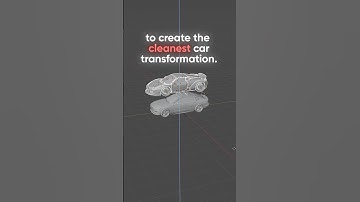 Here is how I made the car transformation in Blender🏎️ #vfx #blender #3danimation #ferrari #volvo
