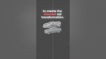 Here is how I made the car transformation in Blender🏎️ #vfx #blender #3danimation #ferrari #volvo
