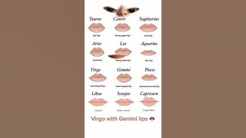 Virgo with Gemini lips 😱 #zodiac #shorts