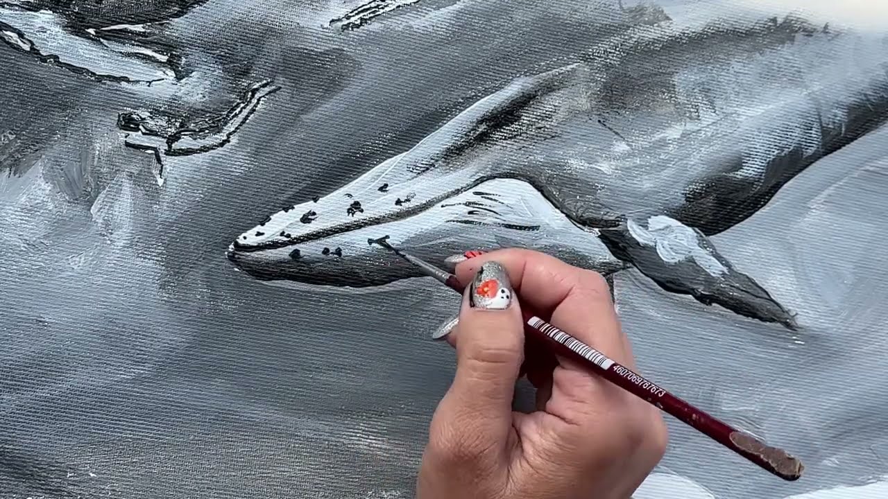 Рисуем китов под эпоксидной смолой