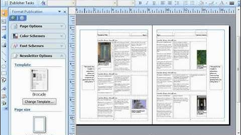 Publisher 2003 Tutorial Using the Two Page Spread View Microsoft Training Lesson 13.7