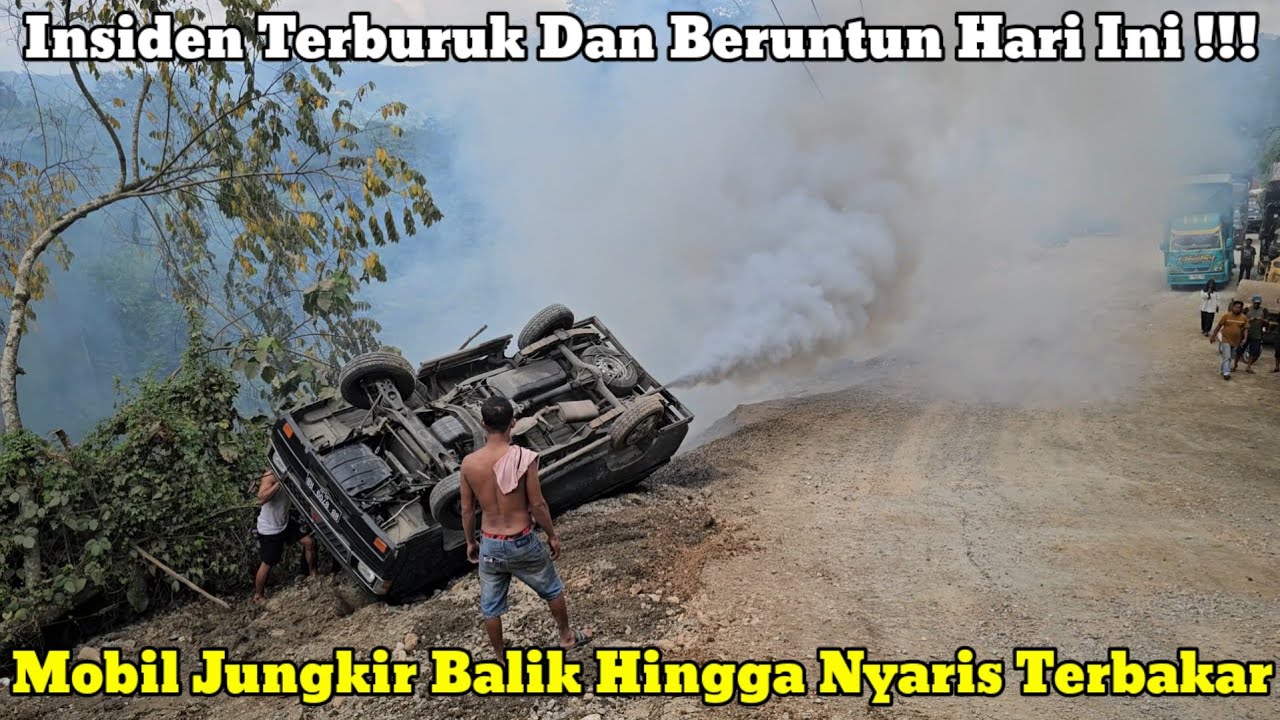 Худший инцидент || Четко зафиксировано, что машина перевернулась и чуть не загорелась в Бату-Джомбе.