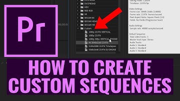 How To Create SEQUENCES and PRESETS in PREMIERE PRO CC