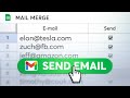 Mail merge directly from google sheets  1 min tutorial