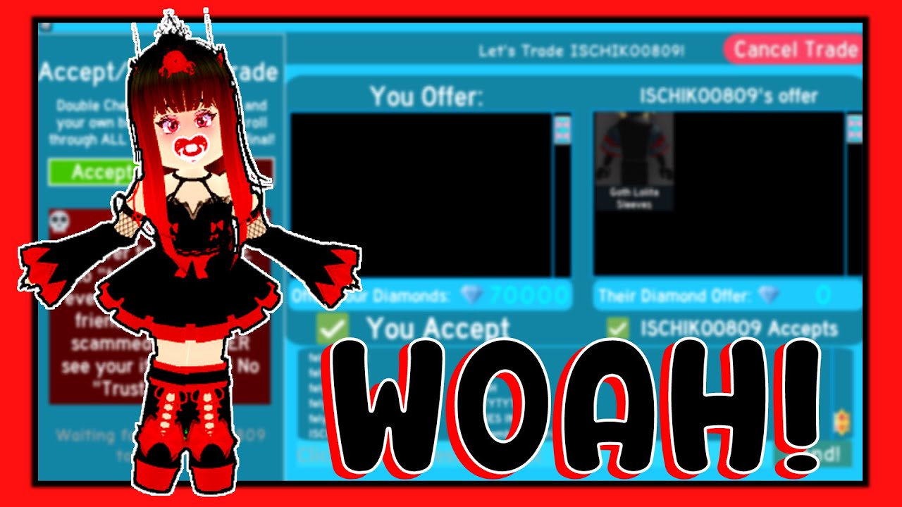 WHAT PEOPLE TRADE FOR SHADOW EMPRESS SLEEVES ROYALE HIGH DALE