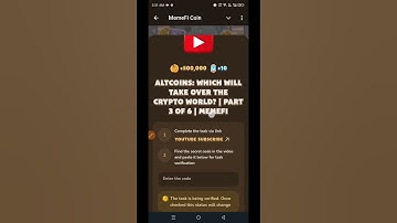 Altcoins: Which Will Take Over the Crypto World? | Part 3 of 6 | MemeFi New  Video Code