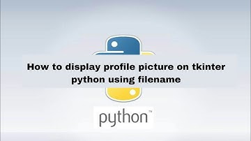 how to display profile picture by filename from database tkinter python