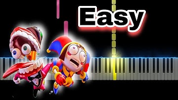 The Amazing Digital Circus - Pilot Ending Theme (Easy Piano Tutorial)