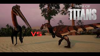 Quetzalcoatlus vs Saurophaganax Path of titans