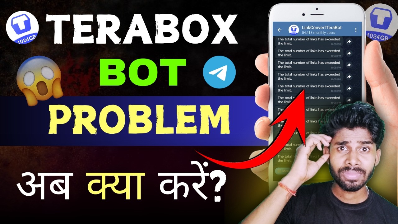 Terabox Link Convert Bot Problem 😭😭 कैसे ठीक करें??
