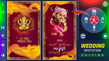 Full screen Wedding invitation video making in kinemaster