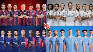 Barcelona 2015 vs Real Madrid 2018 vs Man City vs PSG 2024 vs Liverpool🔥 Ronaldo Messi Neymar Mbappe