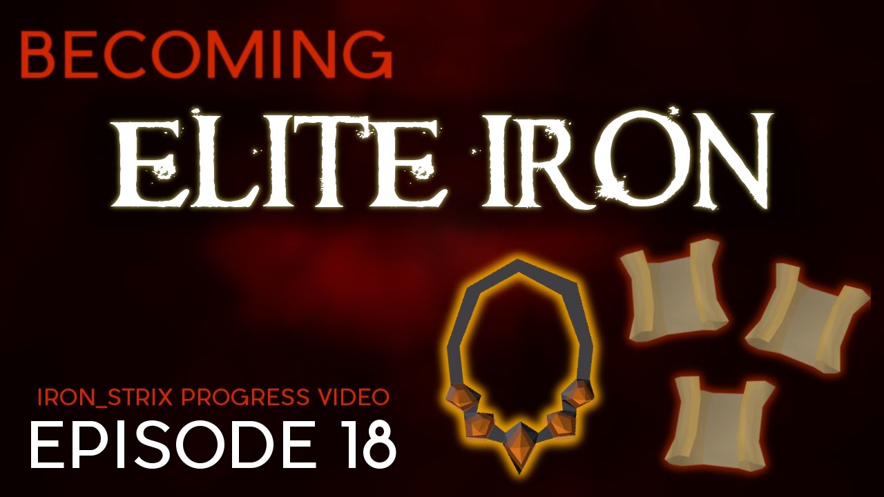 Necklace of Anguish and Clues Elite Iron 18 OSRS Ironman