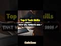 Top 5 Tech Skills to Learn in 2026 🔥🚀 #shorts #coding #tech #skills #ai #aws #ml #cybersecurity