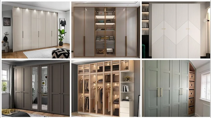 Modern 2024 Hinged Wardrobe design/sliding wardrobe design for bedroom/wood and glass wardrobe