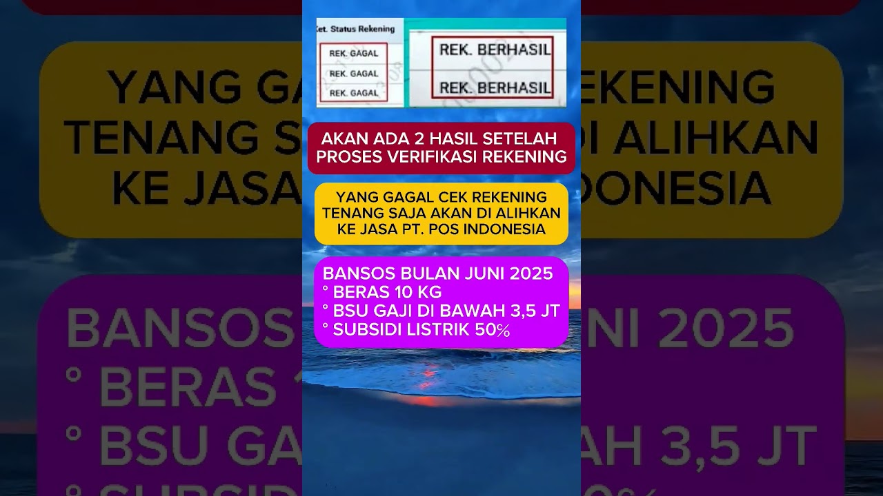 UPDATE TERBARU PKH BPNT TAHAP 2 TAHUN 2025 .. JIKA GAGAL CEK REKENING DIALIHKAN KE POS 