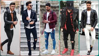 LOOKS CON CHAQUETAS DE CUERO PARA HOMBRES 2024 / LEATHER JACKETS/ MENS FASHION