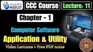 CCC Chapter 1 || Software: Application & Utility | CCC Complete Course in Hindi Lecture - 11 | AKTDC screenshot 5