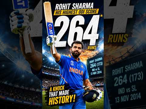 AiTimeline Short: Rohit Sharma 264: Timeline of ODI's Highest Score