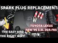 How to change Spark Plugs on New Toyota V6 Engine 2GR-FKS 3.5L D4S
