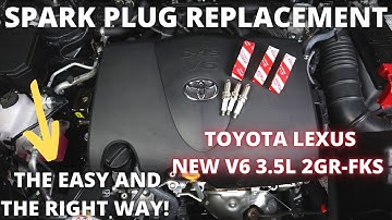 How to change Spark Plugs on New Toyota V6 Engine 2GR-FKS 3.5L D4S