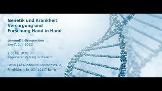 Erstes genomDE-Symposium 2022 in Berlin