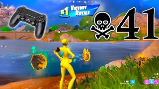 41 Kills  PS4 Controller Fortnite High Kill Gameplay (SOLO vs SQUADS) Fortnite Chapter 5 Season 2