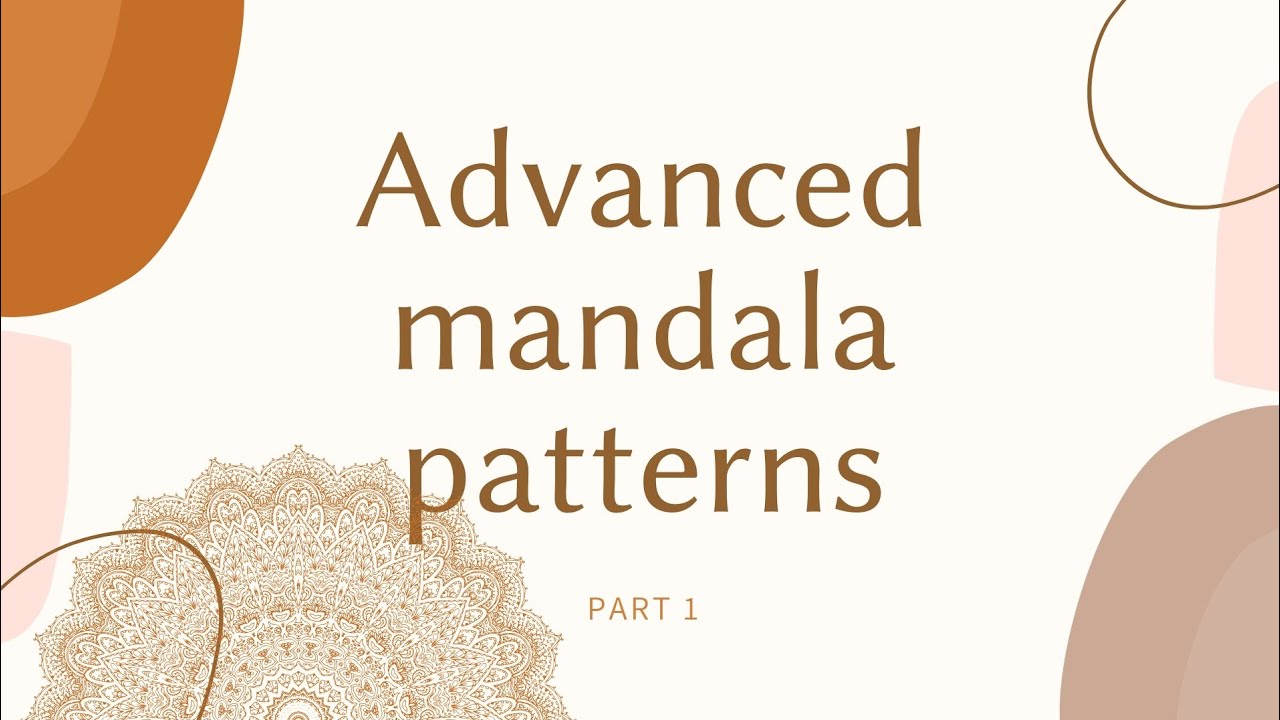 Advanced mandala patterns, Part 1 | Mandala tutorial | Mandala video |Easy mandala video