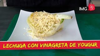 LECHUGA CON VINAGRETA DE YOGUR