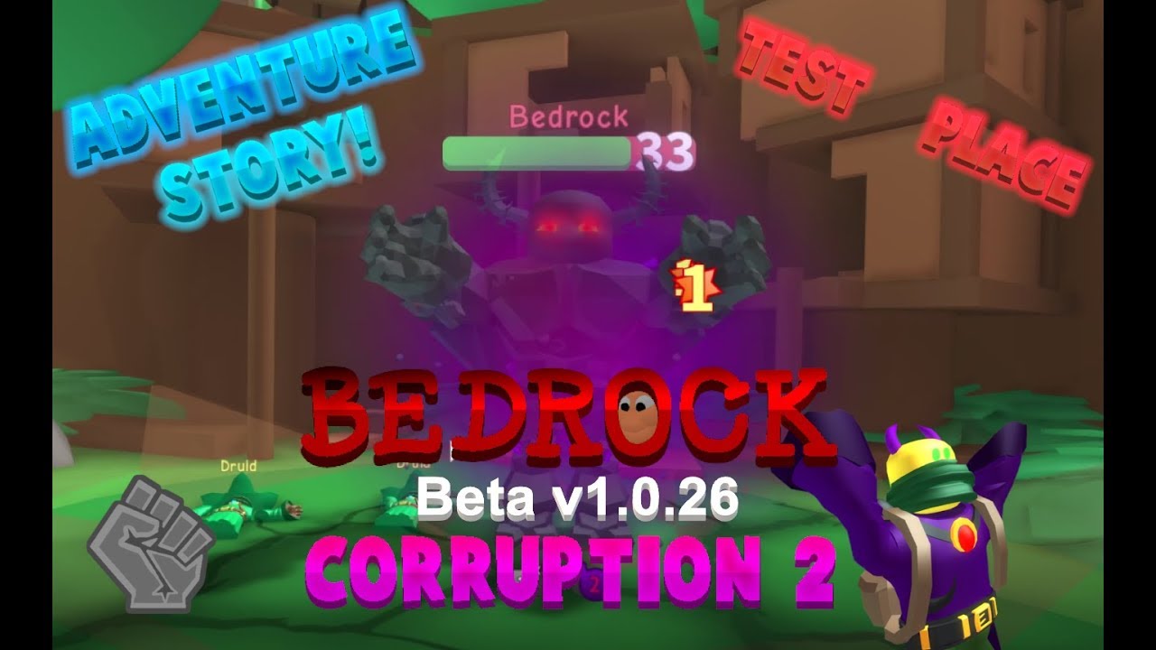 All Corruption 2 Bk Fight Solo Roblox Adventure Story Test Place Beta V1 0 9 By Witherald - grinding bedrock roblox adventure story test place 05